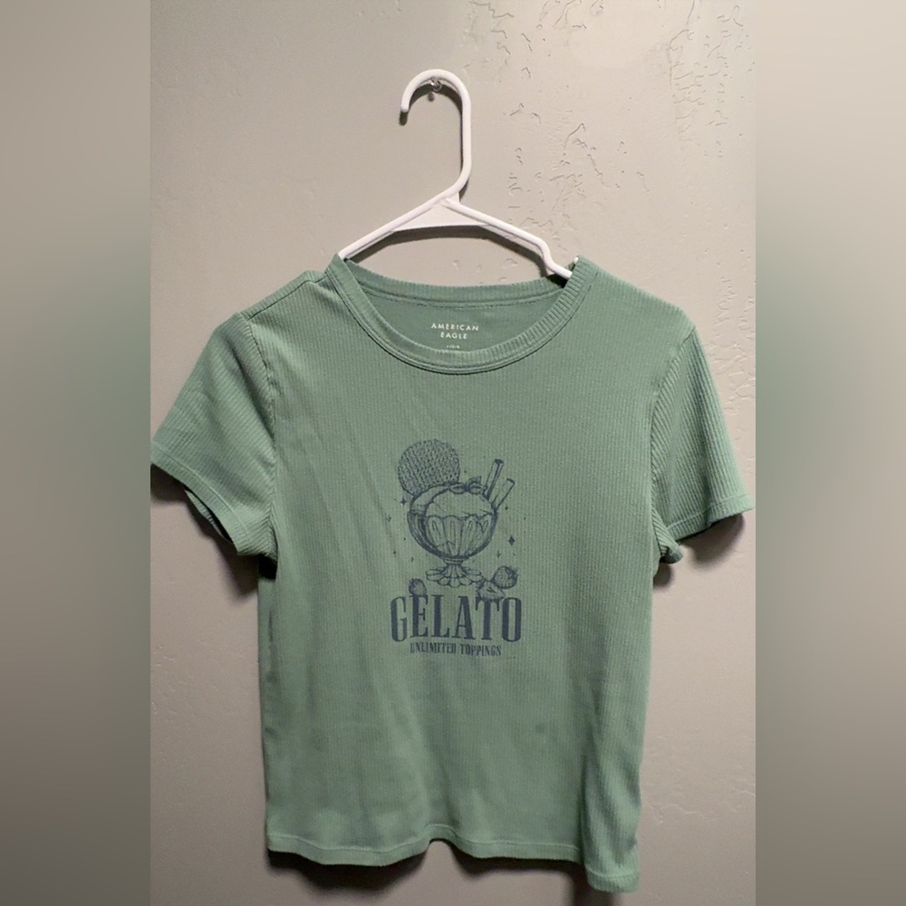 American Eagle Outfitters Kids Mint Gelato Tee